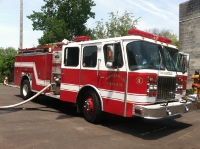 Engine 4 2000 E-One, Class A Pumper, 750 gallons Housed at Headquarters, Station 1