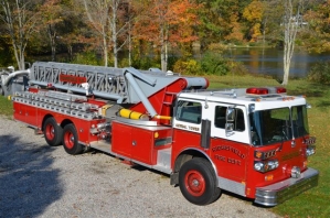 Truck 8 1985 Sutphen, 100 foot bucket Housed at Headquarters, Station 1